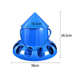 Maxbell Chicken Feeder Large Capacity 13 Holes Pigeon Feeder for Cockatiel Hen Geese