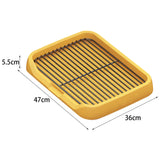 Maxbell Dog Toilet Keep Paws and Floors Clean Removable Mesh Grids Indoor Potty Tray Yellow
