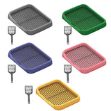 Maxbell Dog Toilet Keep Paws and Floors Clean Removable Mesh Grids Indoor Potty Tray Yellow