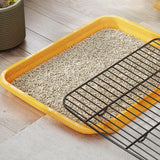 Maxbell Dog Toilet Keep Paws and Floors Clean Removable Mesh Grids Indoor Potty Tray Yellow