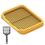 Maxbell Dog Toilet Keep Paws and Floors Clean Removable Mesh Grids Indoor Potty Tray Yellow