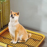 Maxbell Dog Toilet Keep Paws and Floors Clean Removable Mesh Grids Indoor Potty Tray Yellow