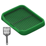 Maxbell Dog Toilet Keep Paws and Floors Clean Removable Mesh Grids Indoor Potty Tray Green