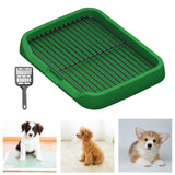 Maxbell Dog Toilet Keep Paws and Floors Clean Removable Mesh Grids Indoor Potty Tray Green