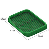 Maxbell Dog Toilet Keep Paws and Floors Clean Removable Mesh Grids Indoor Potty Tray Green