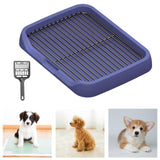 Maxbell Dog Toilet Keep Paws and Floors Clean Removable Mesh Grids Indoor Potty Tray Blue