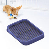 Maxbell Dog Toilet Keep Paws and Floors Clean Removable Mesh Grids Indoor Potty Tray Blue