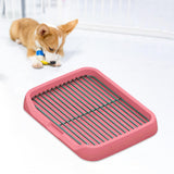 Maxbell Dog Toilet Keep Paws and Floors Clean Removable Mesh Grids Indoor Potty Tray Pink