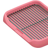 Maxbell Dog Toilet Keep Paws and Floors Clean Removable Mesh Grids Indoor Potty Tray Pink