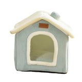 Maxbell Cat Bed Snooze Removable Sleeping Kennel Cat House for Kitten Dog Puppy Light Green