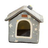 Maxbell Cat Bed Snooze Removable Sleeping Kennel Cat House for Kitten Dog Puppy Gray