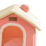 Maxbell Cat Bed Snooze Removable Sleeping Kennel Cat House for Kitten Dog Puppy Pink