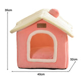 Maxbell Cat Bed Snooze Removable Sleeping Kennel Cat House for Kitten Dog Puppy Pink