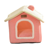 Maxbell Cat Bed Snooze Removable Sleeping Kennel Cat House for Kitten Dog Puppy Pink