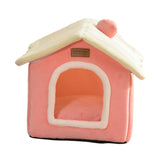 Maxbell Cat Bed Snooze Removable Sleeping Kennel Cat House for Kitten Dog Puppy Pink