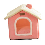 Maxbell Cat Bed Snooze Removable Sleeping Kennel Cat House for Kitten Dog Puppy Pink