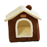 Maxbell Cat Bed Snooze Removable Sleeping Kennel Cat House for Kitten Dog Puppy Coffee