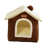 Maxbell Cat Bed Snooze Removable Sleeping Kennel Cat House for Kitten Dog Puppy Coffee