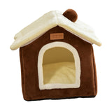 Maxbell Cat Bed Snooze Removable Sleeping Kennel Cat House for Kitten Dog Puppy Coffee