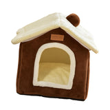 Maxbell Cat Bed Snooze Removable Sleeping Kennel Cat House for Kitten Dog Puppy Coffee