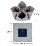 Maxbell Cat Tunnel Mat Cat House for Indoor Cats for Small Animals Puppy Rabbit Gray