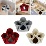 Maxbell Cat Tunnel Mat Cat House for Indoor Cats for Small Animals Puppy Rabbit Gray