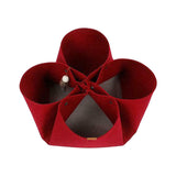 Maxbell Cat Tunnel Mat Cat House for Indoor Cats for Small Animals Puppy Rabbit Red