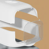 Maxbell Fully Covered Cat Litter Boxes Detachable for Small Animals Kitten Potty Pan Gray