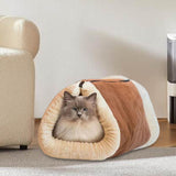 Maxbell Pet Bed Warm Portable Cozy Zipper Cat Bed for Indoor Cats for Puppy Dog Cats