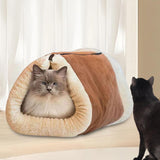 Maxbell Pet Bed Warm Portable Cozy Zipper Cat Bed for Indoor Cats for Puppy Dog Cats