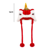 Maxbell Pet Costume Hat Cute Dance Lion Dog Headwear for Theme Party Costume Holiday S