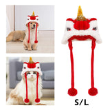 Maxbell Pet Costume Hat Cute Dance Lion Dog Headwear for Theme Party Costume Holiday S