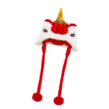 Maxbell Pet Costume Hat Cute Dance Lion Dog Headwear for Theme Party Costume Holiday S