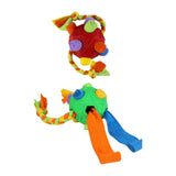 Maxbell Pet Snuffle Ball Toy IQ Training Treat Dispensing Interactive Dog Puzzle Toy red ball