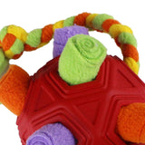 Maxbell Pet Snuffle Ball Toy IQ Training Treat Dispensing Interactive Dog Puzzle Toy red ball