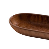 Maxbell Sushi Dish Multipurpose Wooden Sushi Boat for Kitchen Table Home Decor Party 25.5cmx8cm