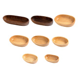 Maxbell Sushi Dish Multipurpose Wooden Sushi Boat for Kitchen Table Home Decor Party 25.5cmx8cm