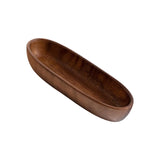 Maxbell Sushi Dish Multipurpose Wooden Sushi Boat for Kitchen Table Home Decor Party 25.5cmx8cm