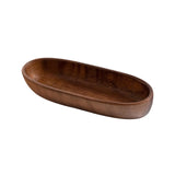 Maxbell Sushi Dish Multipurpose Wooden Sushi Boat for Kitchen Table Home Decor Party 25.5cmx8cm