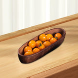 Maxbell Sushi Dish Multipurpose Wooden Sushi Boat for Kitchen Table Home Decor Party 25.5cmx8cm
