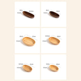 Maxbell Sushi Dish Multipurpose Wooden Sushi Boat for Kitchen Table Home Decor Party 22cmx8cm