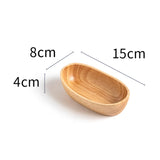 Maxbell Sushi Dish Multipurpose Wooden Sushi Boat for Kitchen Table Home Decor Party 15cmx8cm