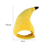 Maxbell Cute Banana Cats Costume Hat Soft Pet Ears Warm Hats Outdoor Holiday Walking