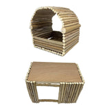 Maxbell Wooden Hamster Hideout Playing Guinea Pig House for Mouse Chinchilla Hamster 23cmx20cmx24cm