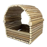 Maxbell Wooden Hamster Hideout Playing Guinea Pig House for Mouse Chinchilla Hamster 23cmx20cmx24cm