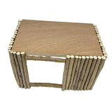 Maxbell Wooden Hamster Hideout Playing Guinea Pig House for Mouse Chinchilla Hamster 31.5cmx20.5cmx19cm