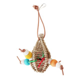 Maxbell Bird Parrot Chew Toy Interactive Toys Turntable Stand Playing Cage Accessory