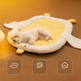 Maxbell Cartoon Pet Bed Mat Lovely Machine Washable Cute Warm Dog Bed Crate Pad L