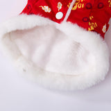 Maxbell Dog Chinese New Year Costume with A Scarf Vest for Cats Small Dogs Puppy