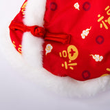 Maxbell Dog Chinese New Year Costume with A Scarf Vest for Cats Small Dogs Puppy